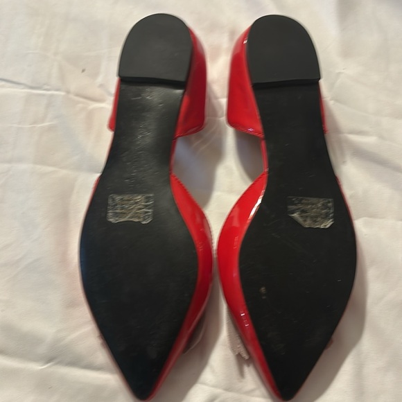 Banana Republic Arielle Orange Red patent leather flat - Picture 4 of 5